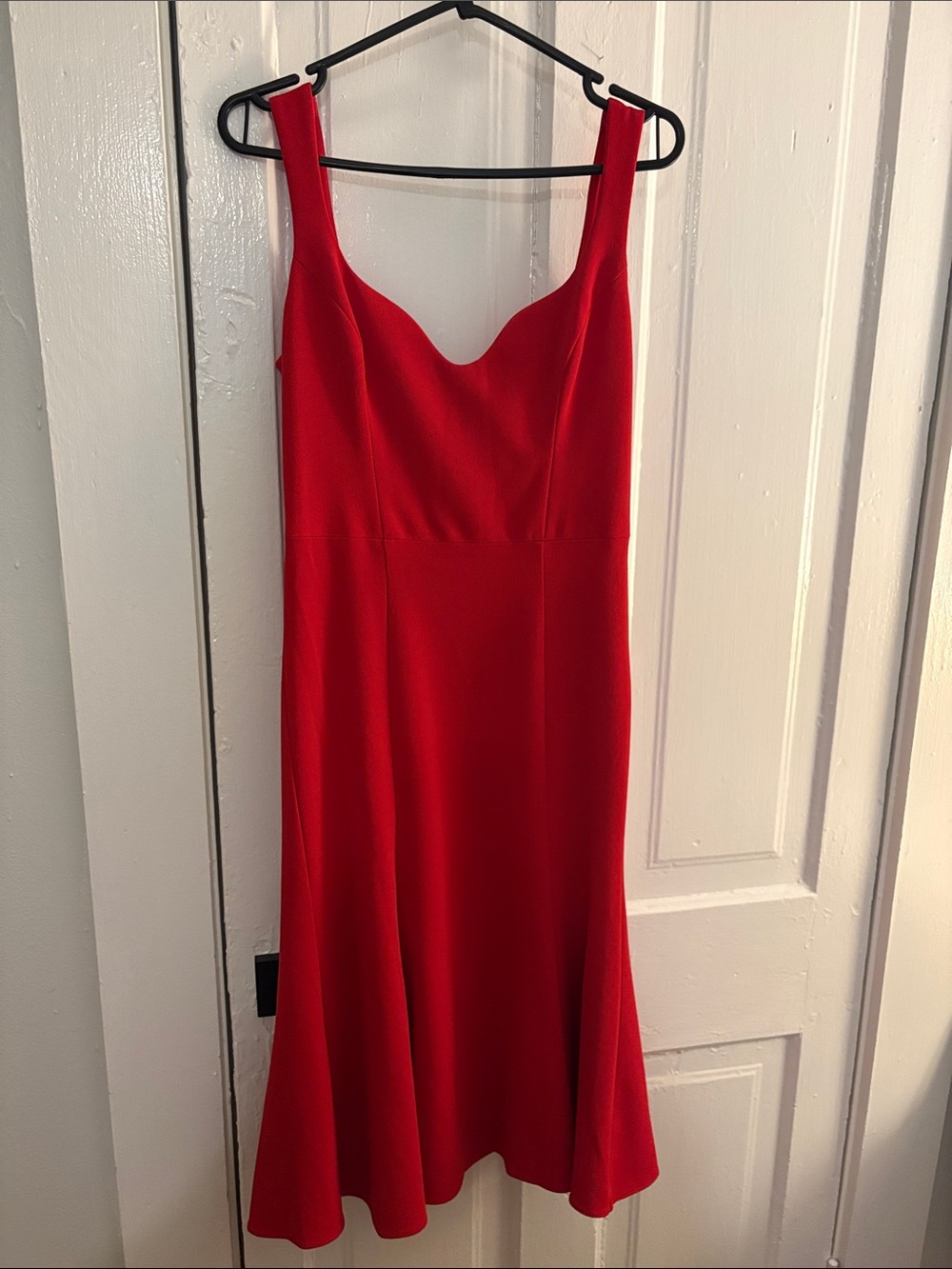 Dress the Population Red Sweetheart Midi Dress